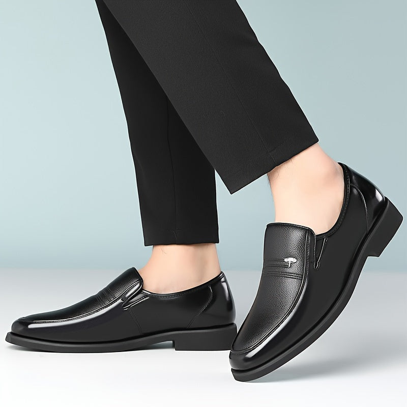 Men’s Leather Dress Shoe Loafers – Lightweight Breathable Slip-On Shoes